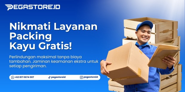 Banner Gratis Packing Kayu