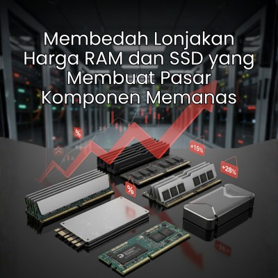 Membedah Lonjakan Harga RAM dan SSD yang Membuat Pasar Komponen Memanas