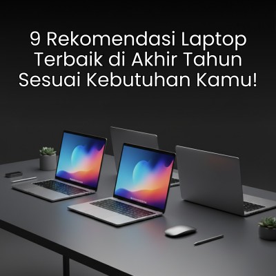 9 Rekomendasi Laptop Terbaik di Akhir Tahun Sesuai Kebutuhan Kamu!