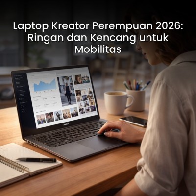 Laptop Kreator Perempuan 2026: Ringan dan Kencang untuk Mobilitas