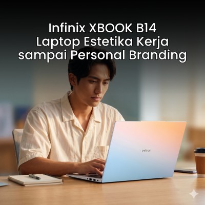 Infinix XBOOK B14, Laptop Estetika Kerja sampai Personal Branding