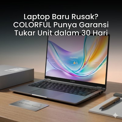 Laptop Baru Rusak? COLORFUL Punya Garansi Tukar Unit dalam 30 Hari