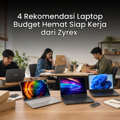 4 Rekomendasi Laptop Budget Hemat Siap Kerja dari Zyrex 