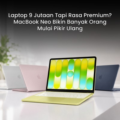 Laptop 9 Jutaan Tapi Rasa Premium? MacBook Neo Bikin Banyak Orang Mulai Pikir Ulang