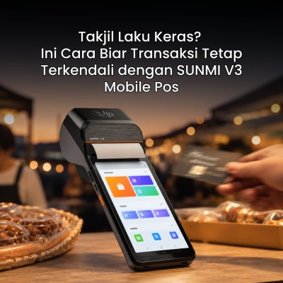 Takjil Laku Keras? Ini Cara Biar Transaksi Tetap Terkendali dengan SUNMI V3 Mobile POS