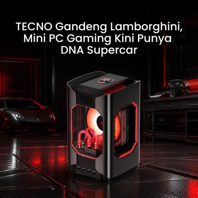 TECNO Gandeng Lamborghini, Mini PC Gaming Kini Punya DNA Supercar