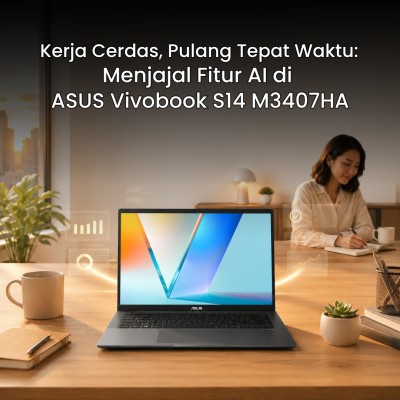 Kerja Cerdas, Pulang Tepat Waktu: Menjajal Fitur AI di ASUS Vivobook S14 M3407HA