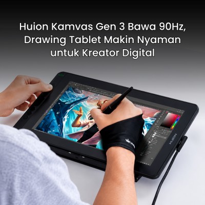 Huion Kamvas Gen 3 Bawa 90Hz, Drawing Tablet Makin Nyaman untuk Kreator Digital