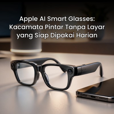 Apple AI Smart Glasses: Kacamata Pintar Tanpa Layar yang Siap Dipakai Harian