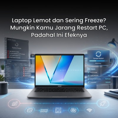 Laptop Lemot dan Sering Freeze? Mungkin Kamu Jarang Restart PC, Padahal Ini Efeknya