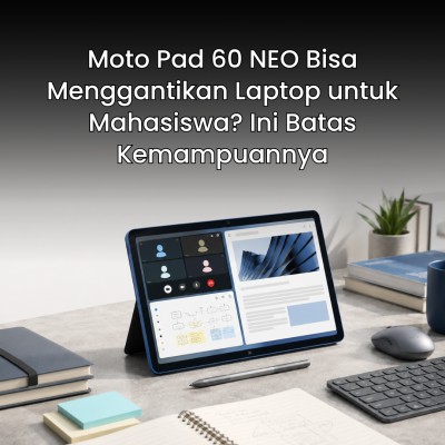 Moto Pad 60 NEO Bisa Menggantikan Laptop untuk Mahasiswa? Ini Batas Kemampuannya