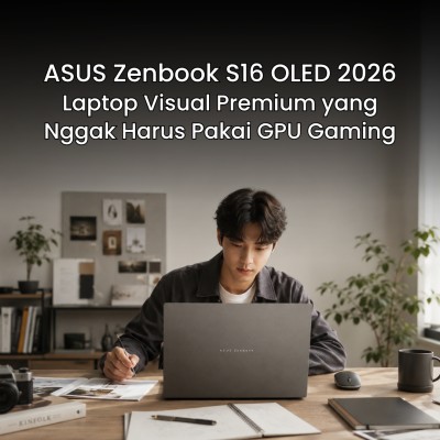 ASUS Zenbook S16 OLED 2026: Laptop Visual Premium yang Nggak Harus Pakai GPU Gaming