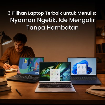 3 Pilihan Laptop Terbaik untuk Menulis: Nyaman Ngetik, Ide Mengalir Tanpa Hambatan