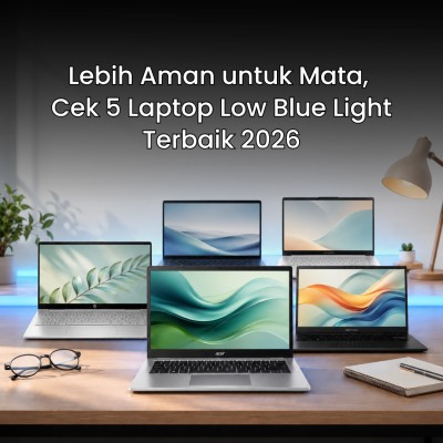 Lebih Aman untuk Mata, Cek 5 Laptop Low Blue Light Terbaik 2026