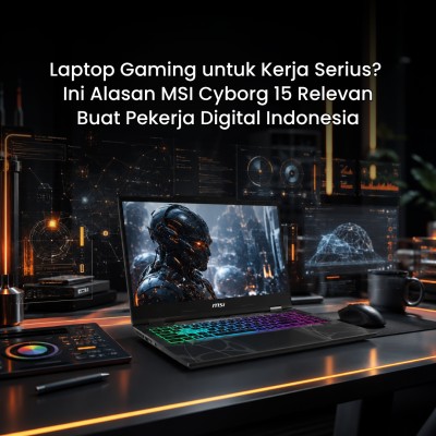 Laptop Gaming untuk Kerja Serius? Ini Alasan MSI Cyborg 15 Relevan Buat Pekerja Digital Indonesia
