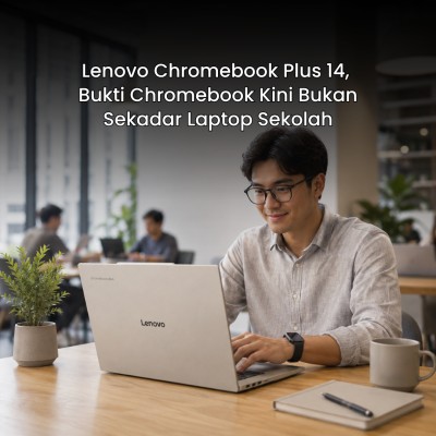 Lenovo Chromebook Plus 14, Bukti Chromebook Kini Bukan Sekadar Laptop Sekolah