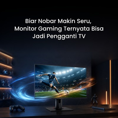 Biar Nobar Makin Seru, Monitor Gaming Ternyata Bisa Jadi Pengganti TV