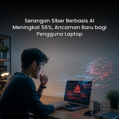 Serangan Siber Berbasis AI Meningkat 56%, Ancaman Baru bagi Pengguna Laptop