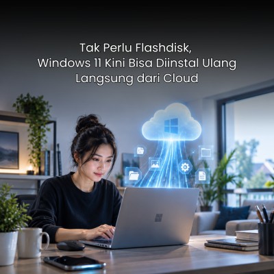 Tak Perlu Flashdisk, Windows 11 Kini Bisa Diinstal Ulang Langsung dari Cloud