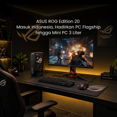 ASUS ROG Edition 20 Masuk Indonesia, Hadirkan PC Flagship hingga Mini PC 3 Liter