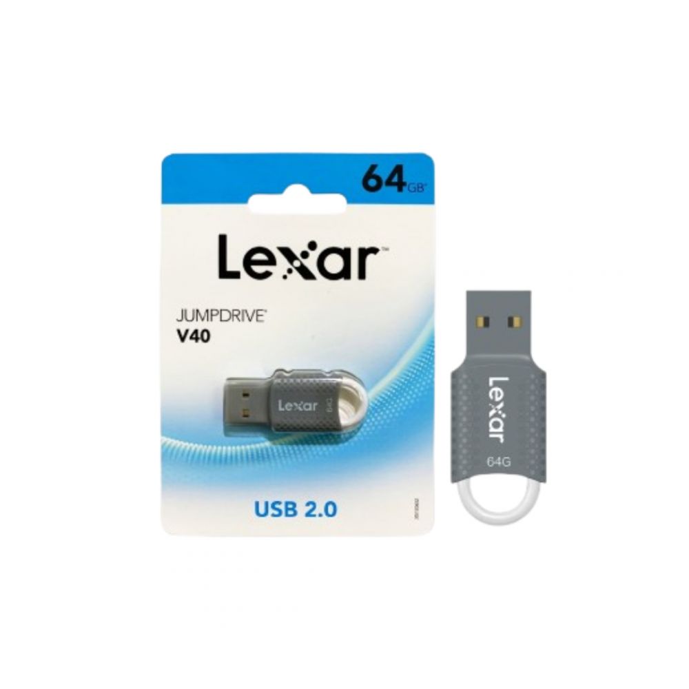 Lexar Flashdisk 64GB Jumpdrive V40 USB 2.0 Grey