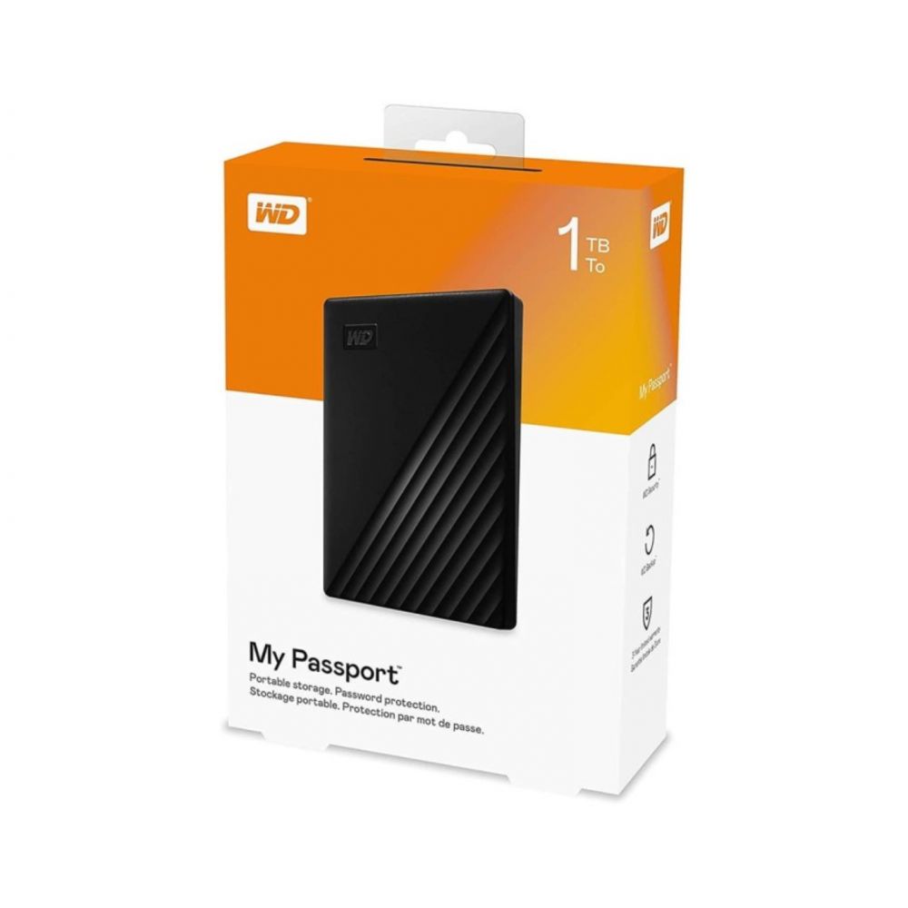 WD MY Passport 1TB External Harddisk  Black