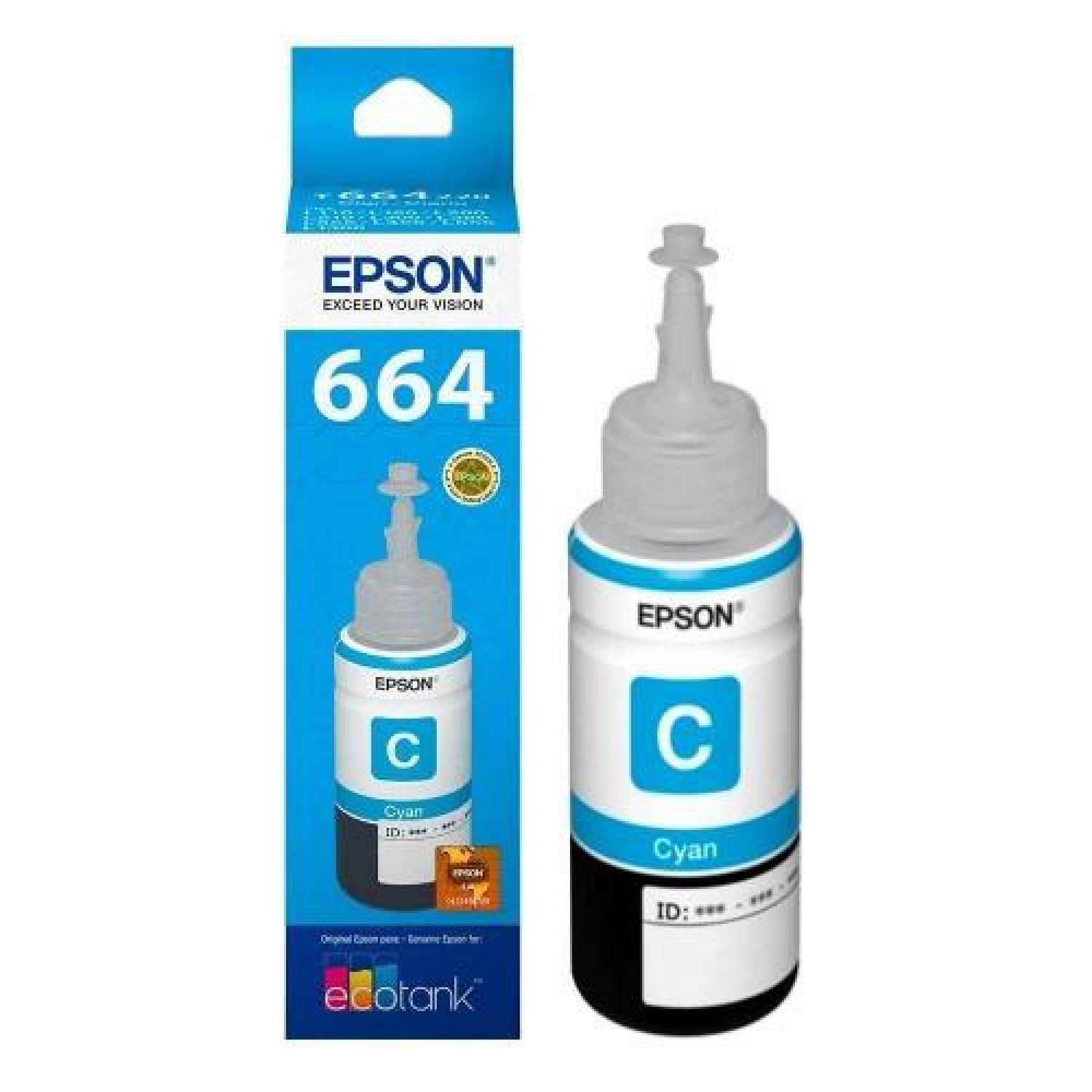 Tinta Epson 664 Cyan T6642