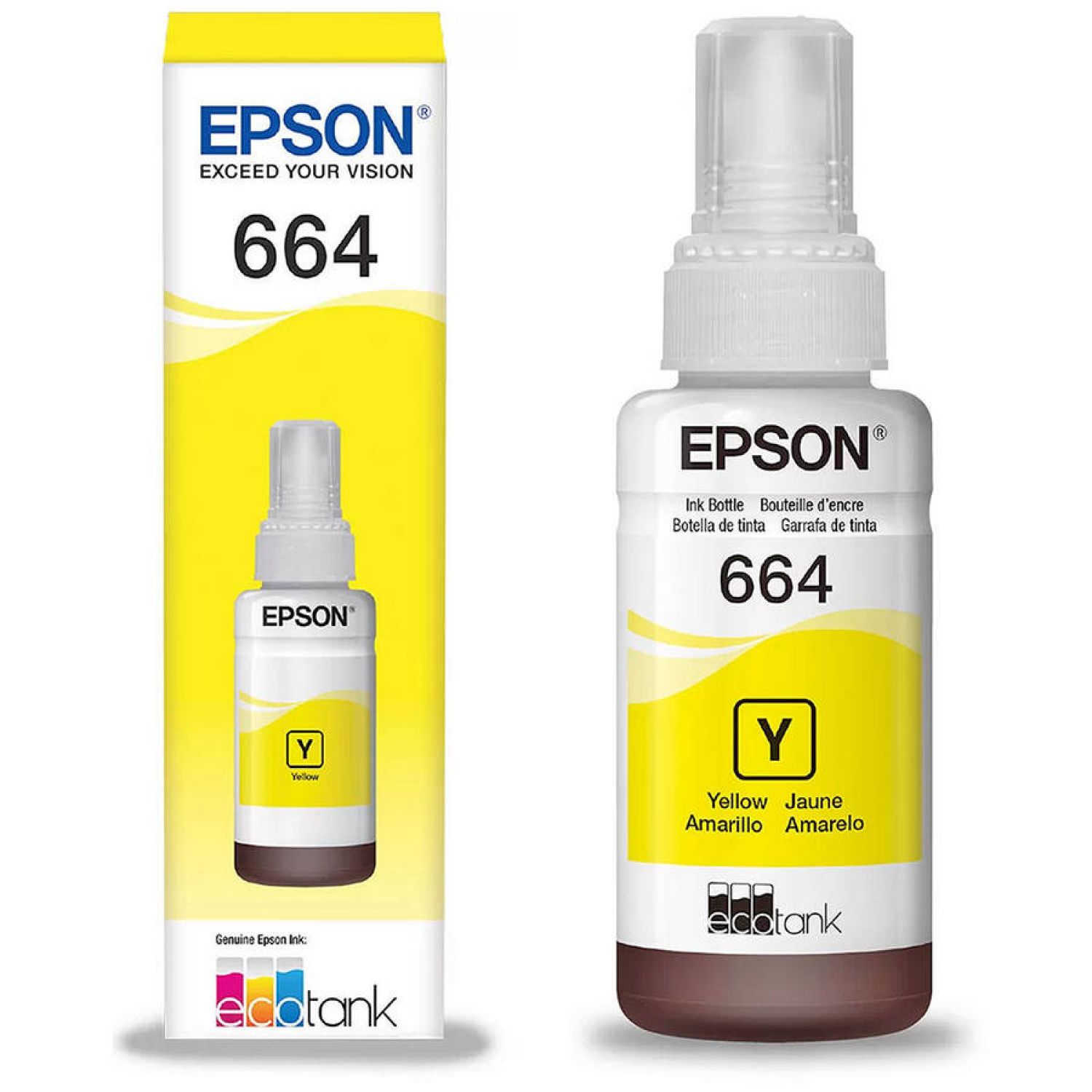 Tinta Epson 664 Yellow T6644