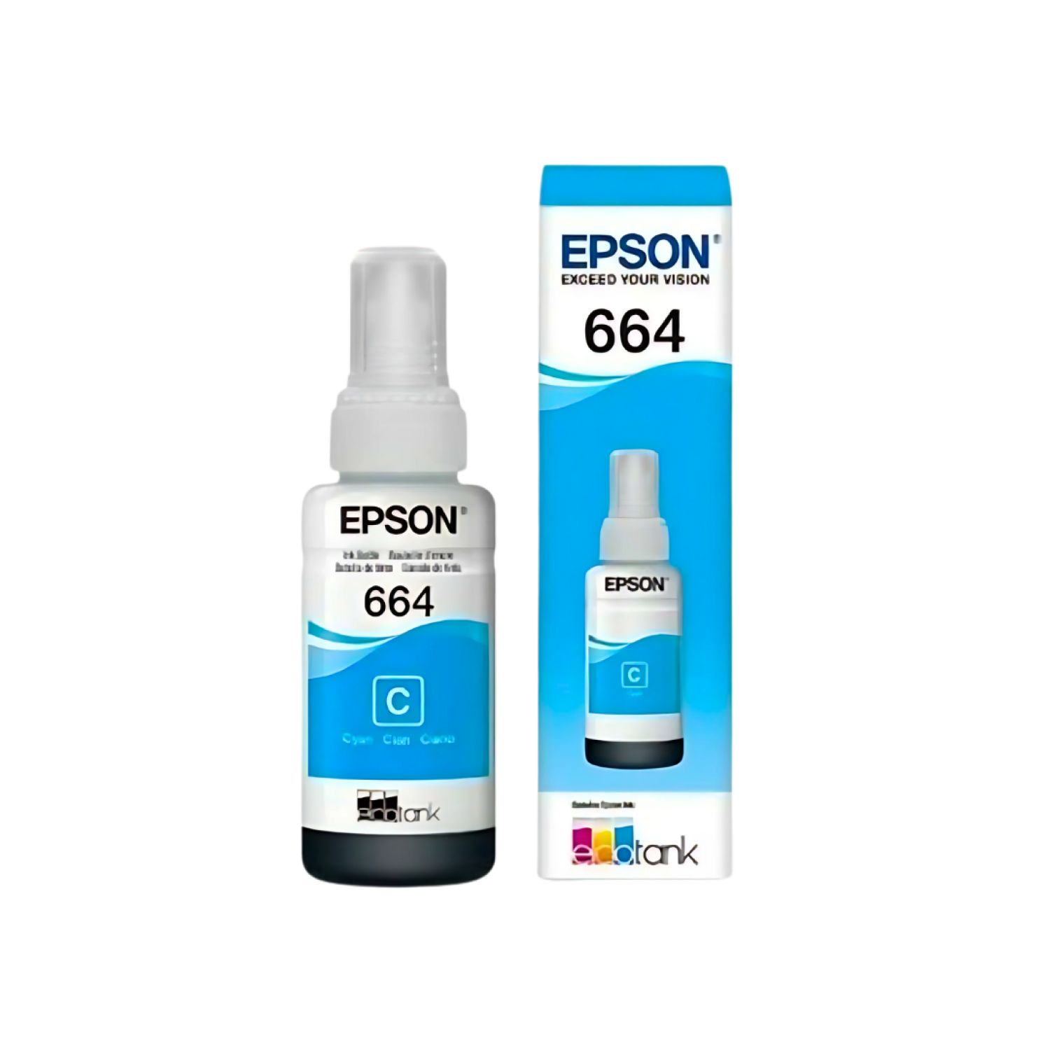 Tinta Epson 664 Cyan T6642