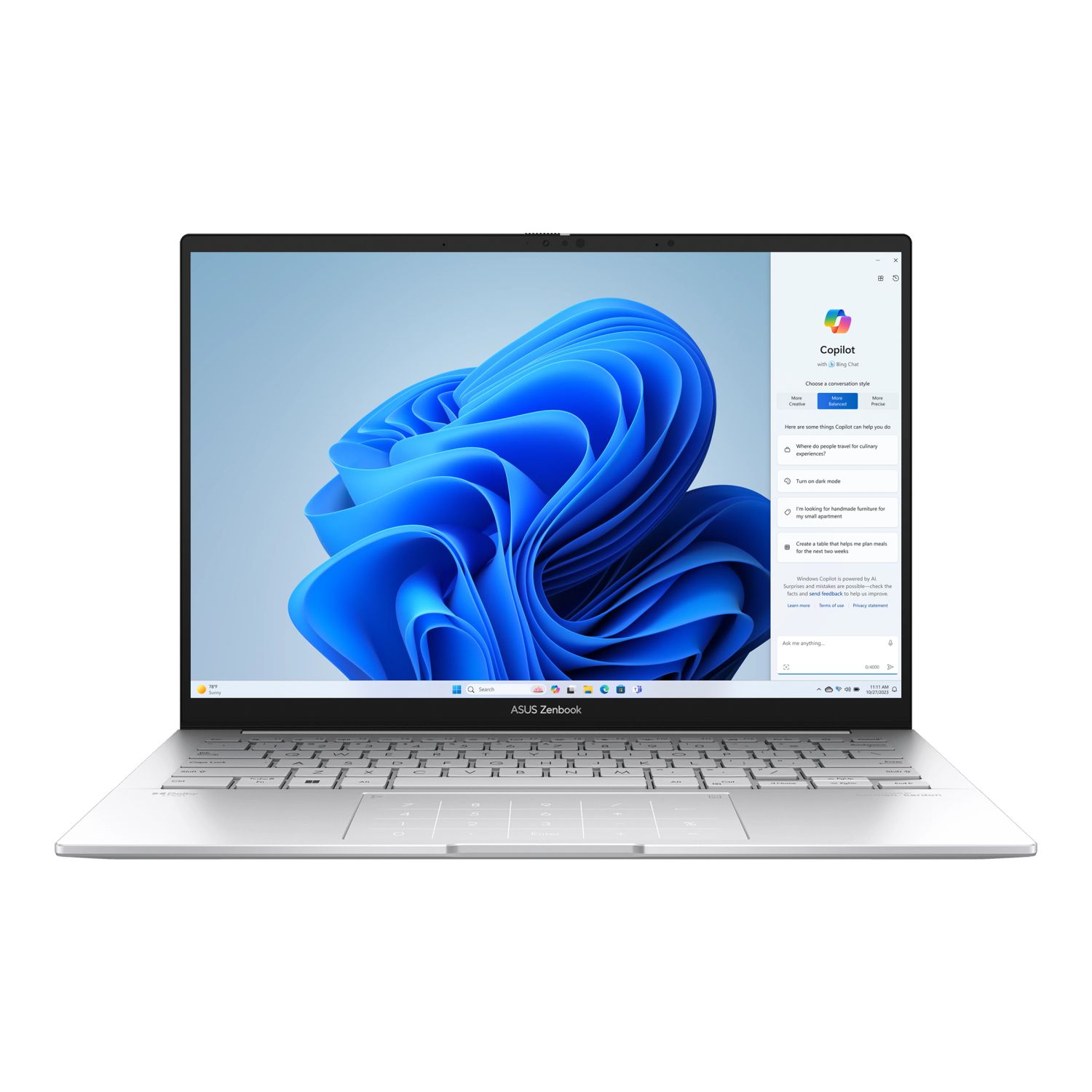 ASUS Zenbook 14 UX3405CA-OLED5112TM Foggy Silver
