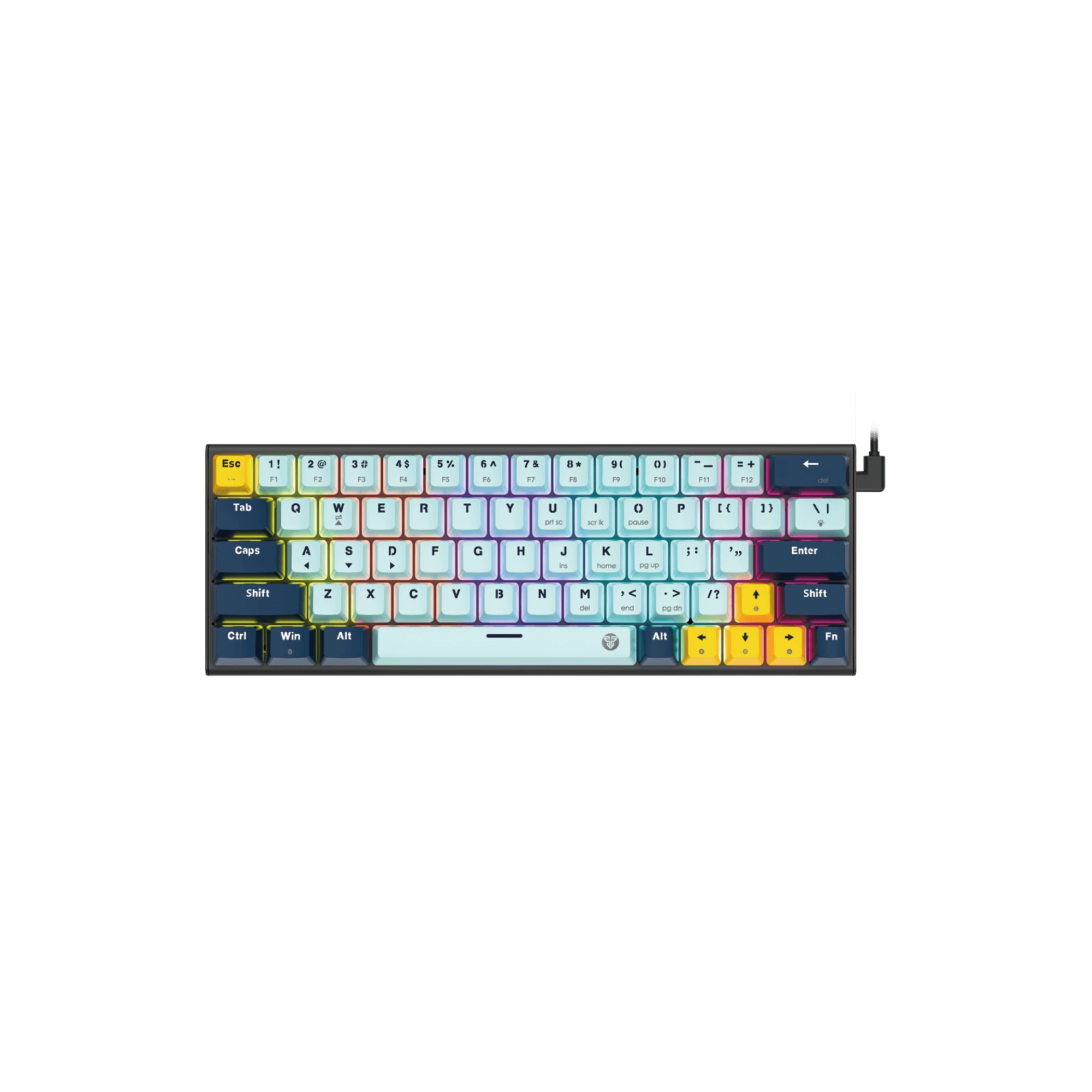 Fantech Atom63 MK874V2 Mechanical Gaming Keyboard Mizu Series Sky Blue