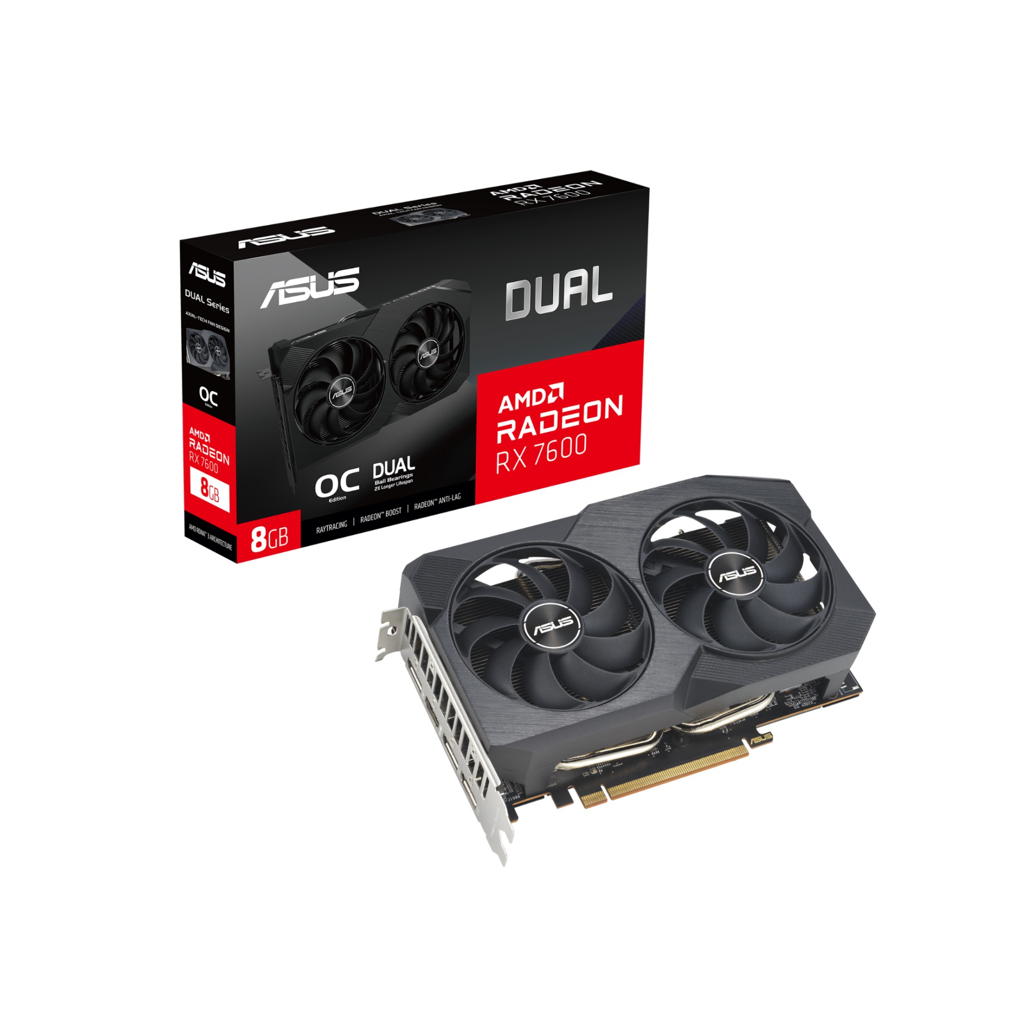 Asus VGA Dual RX7600 O 8GB V2