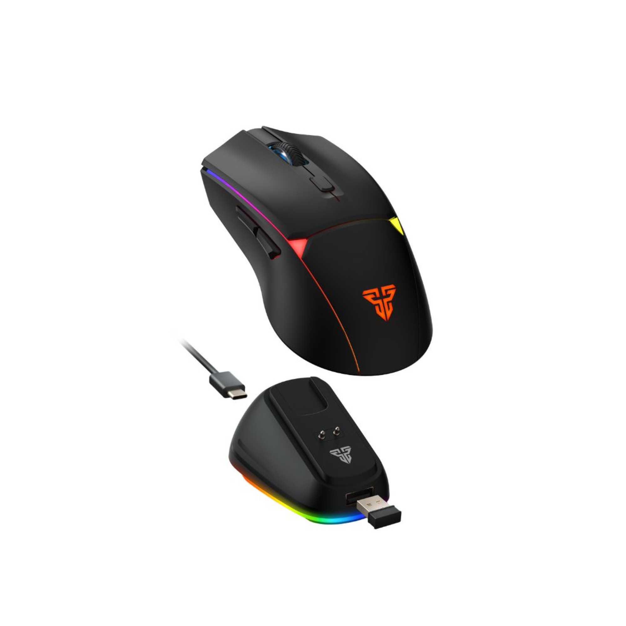 Fantech Crypto II WG7V2RD [USB+Wireless+BT] Black 