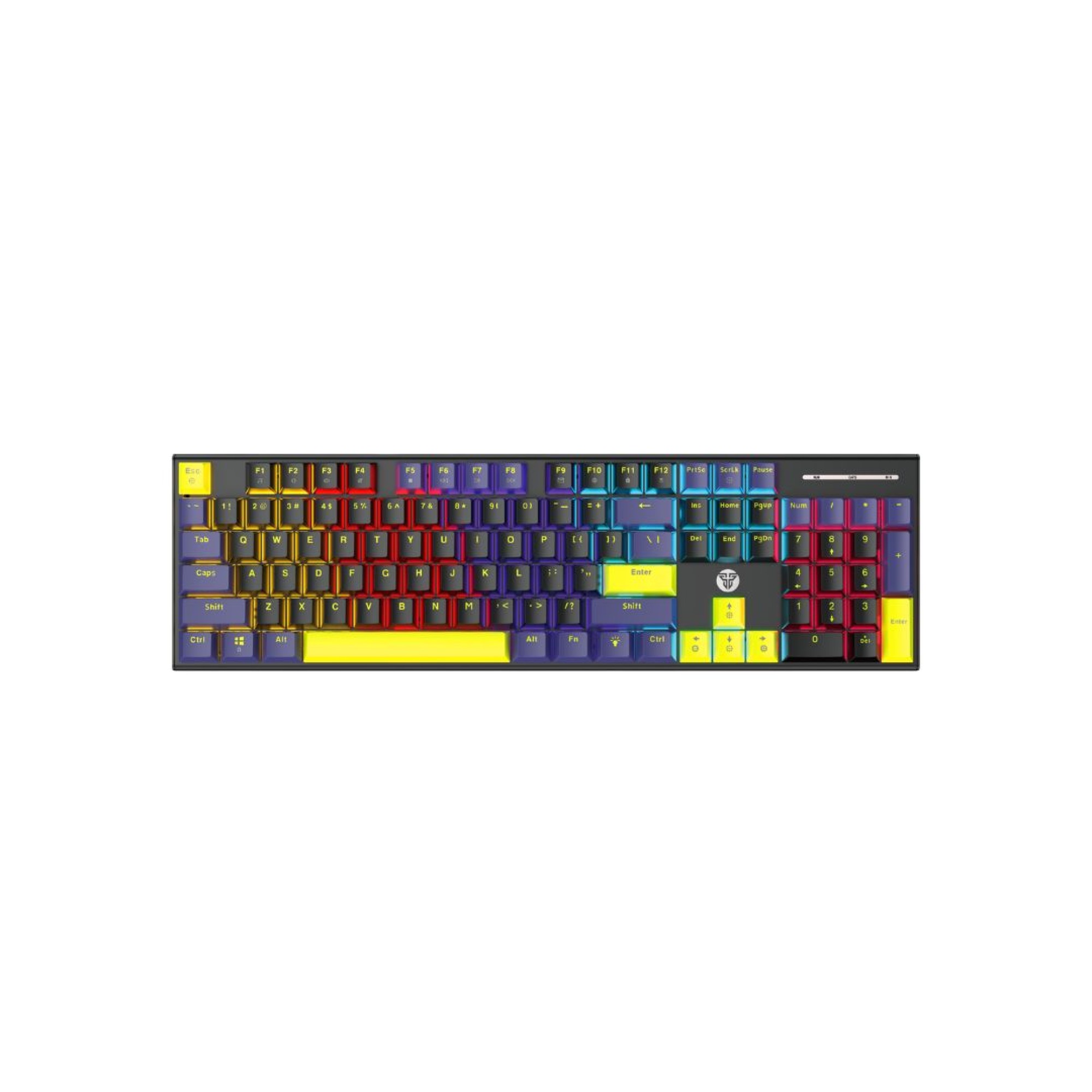 FANTECH ATOM 104S YORU MECHANICAL KEYBOARD | [MK878S] Black Blue - Taro Switch