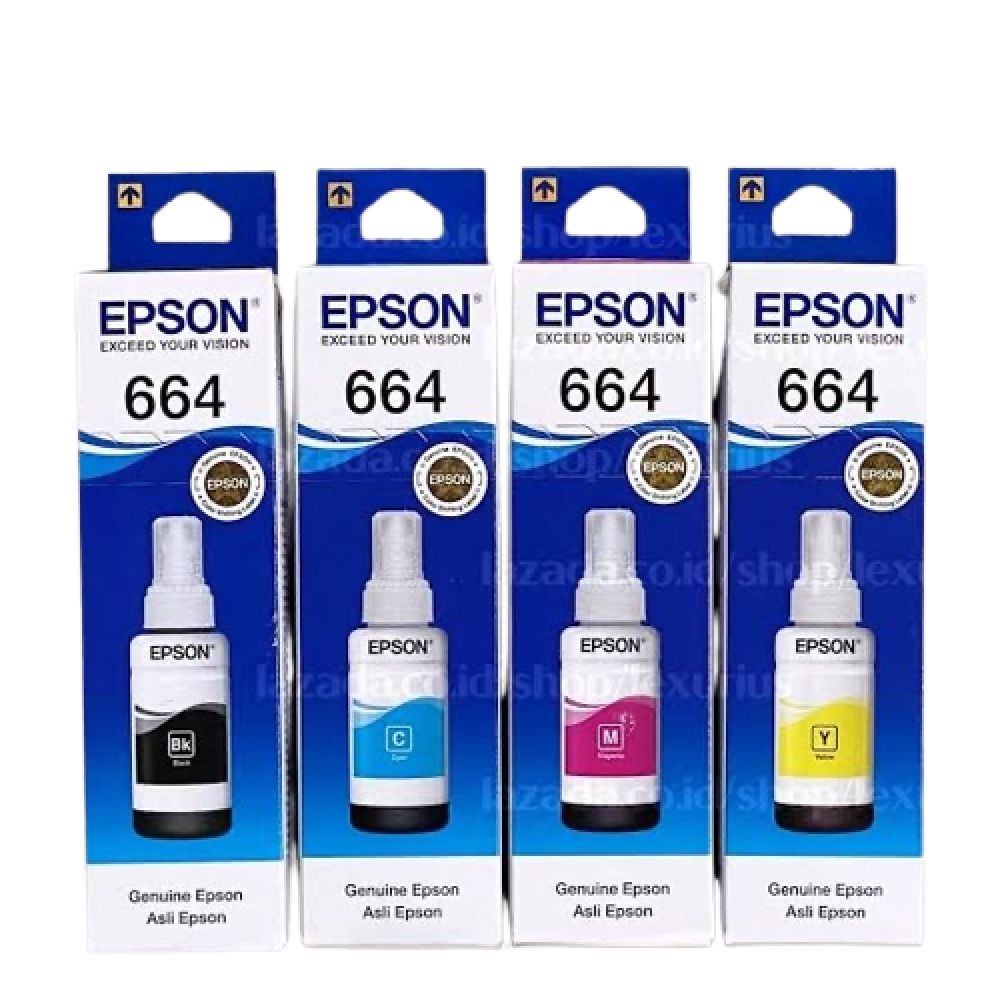 Tinta Epson 664 (L220, L360, L565, L1300) Cyan 