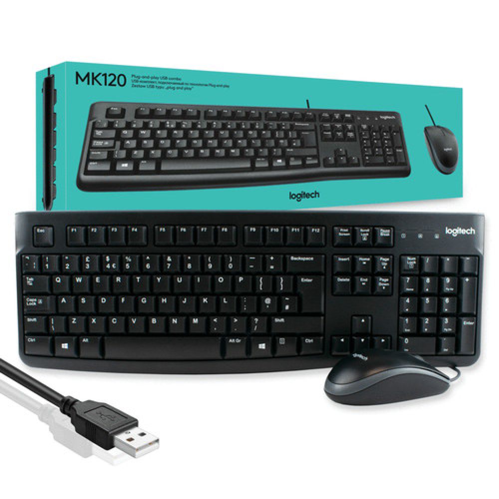 Logitech MK120 USB Keyboard Mouse