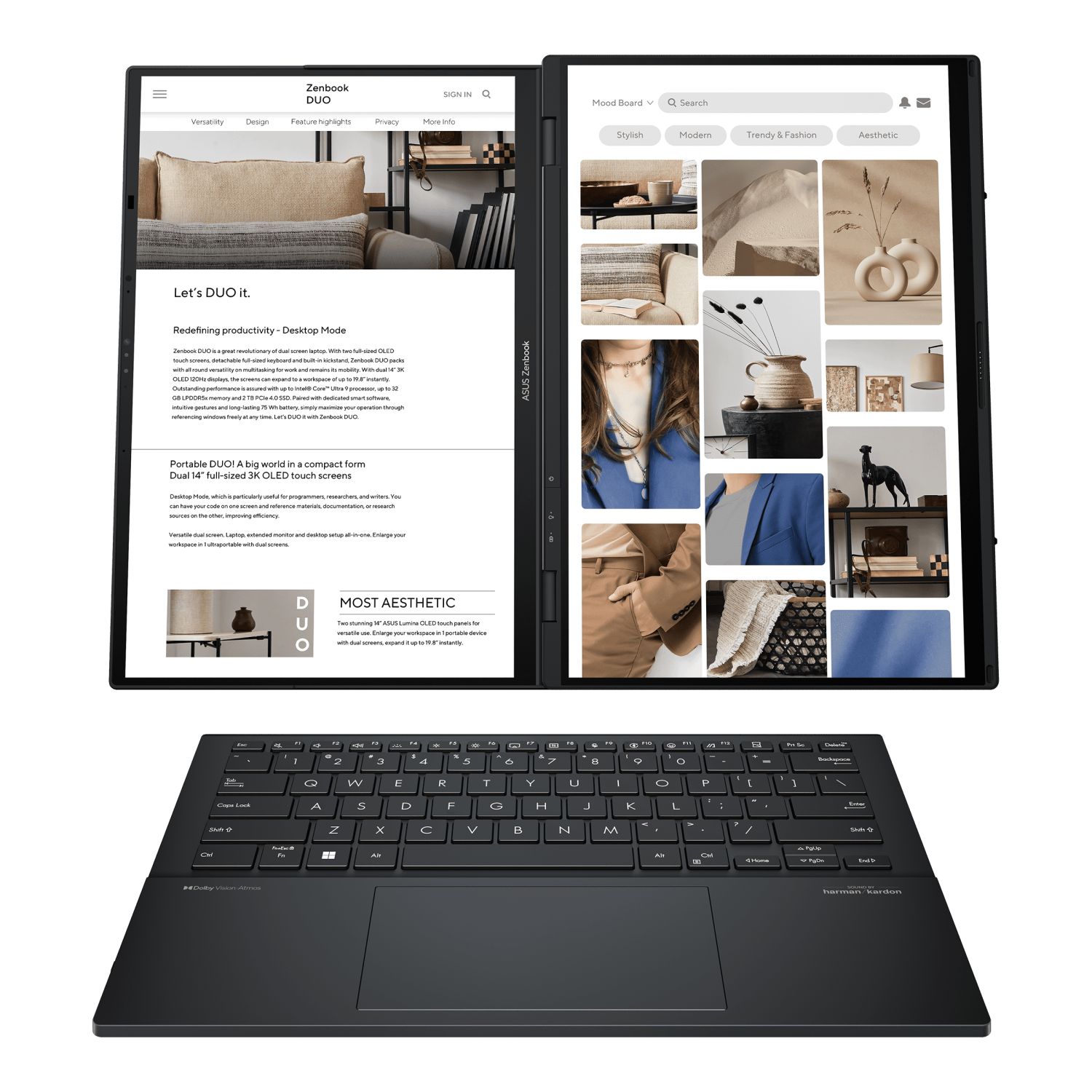 ASUS Zenbook Duo UX8406MA-OLEDS711 Inkwell Grey