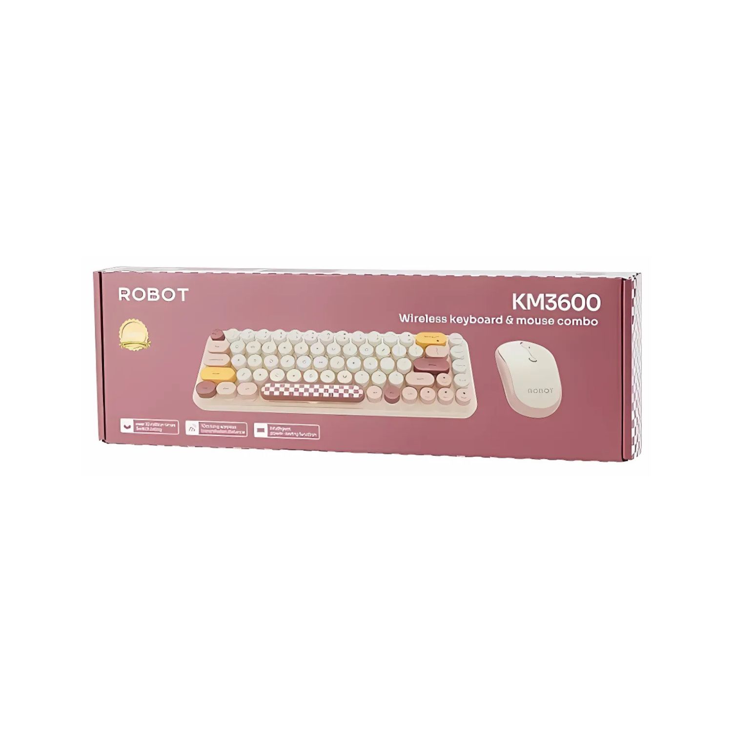 Robot Wireless Keyboard Mouse 3600