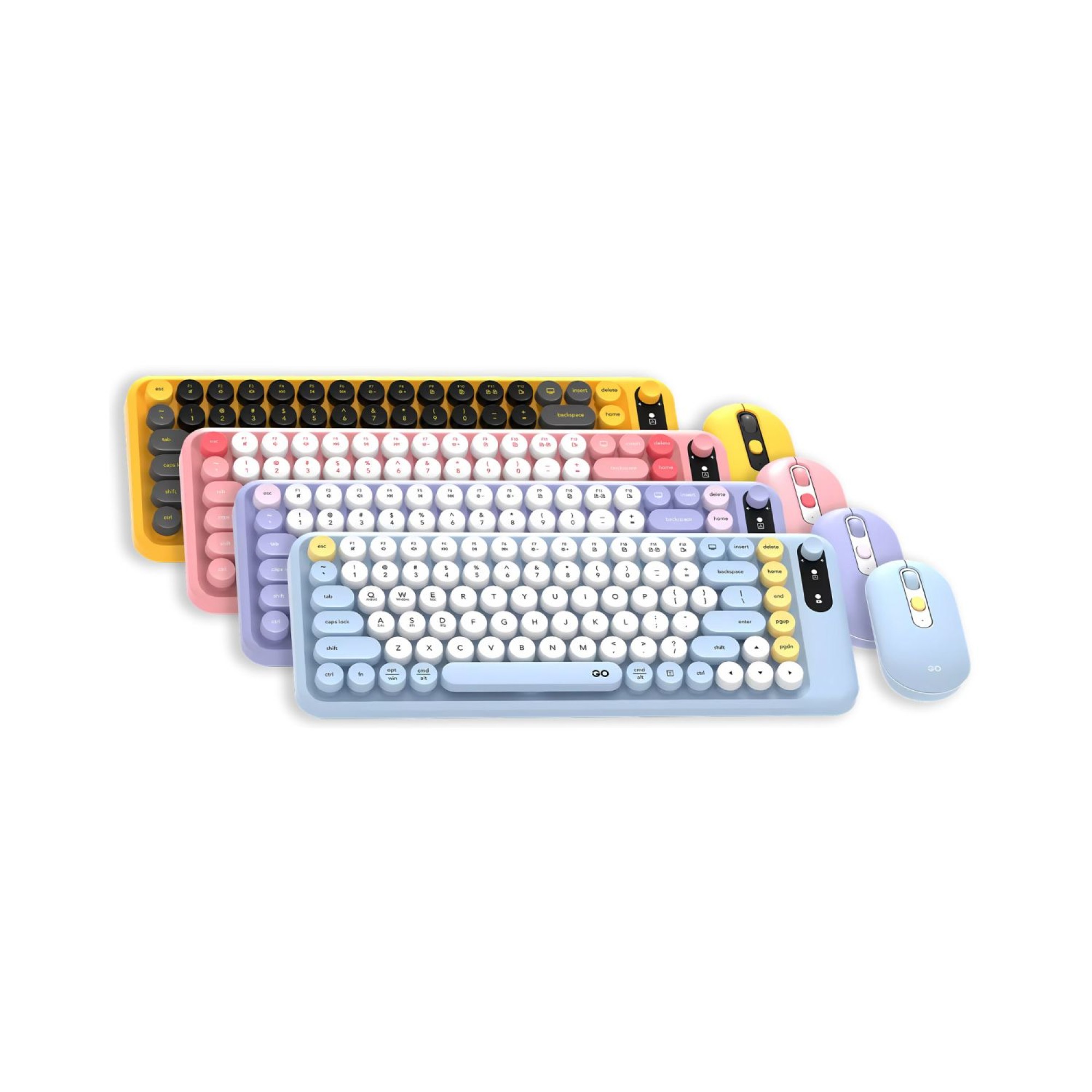 Fantech Keyboard Mouse Go Mochi 101 WK899 Yellow