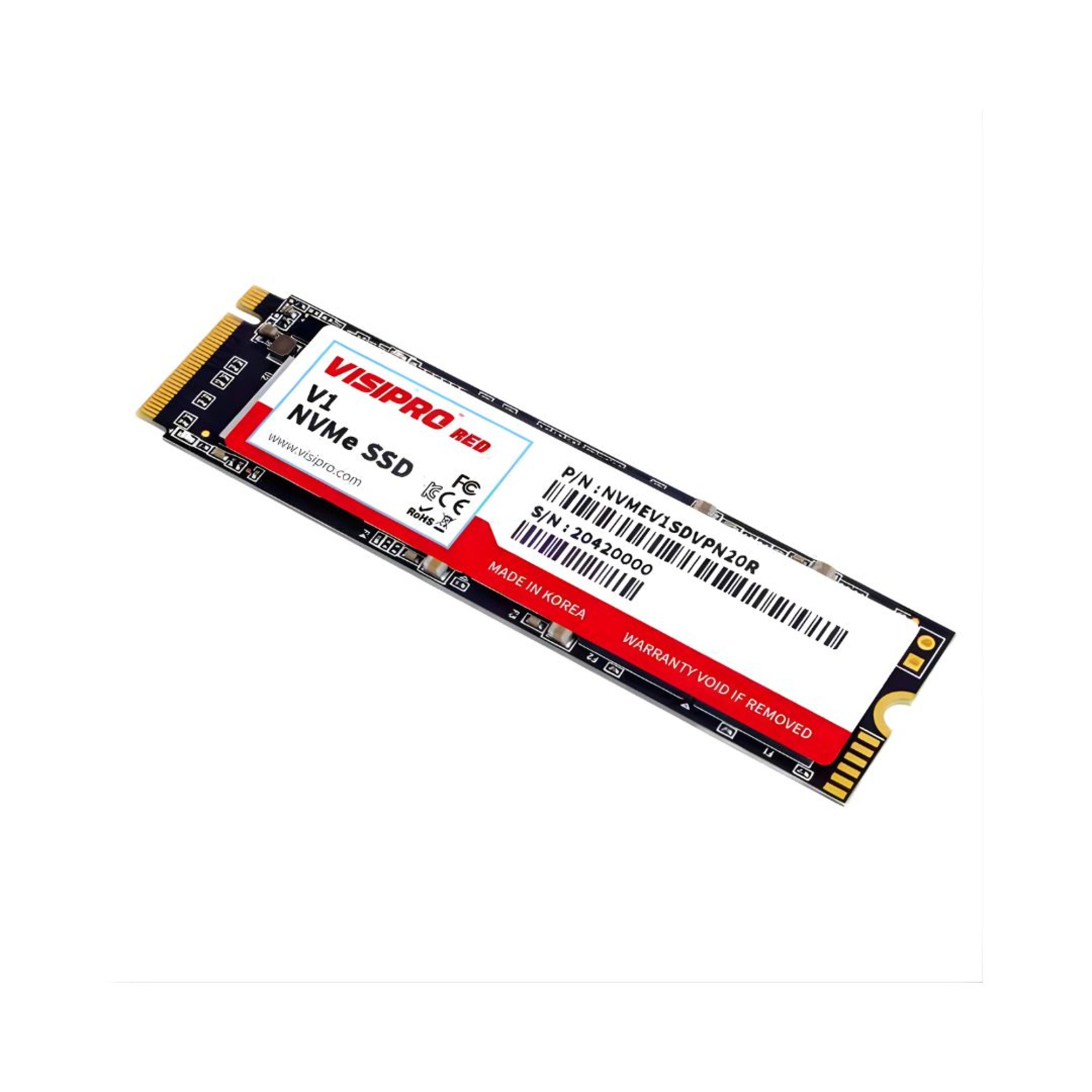 Visipro Red SSD Internal M.2 NVMe 512GB Gen3 