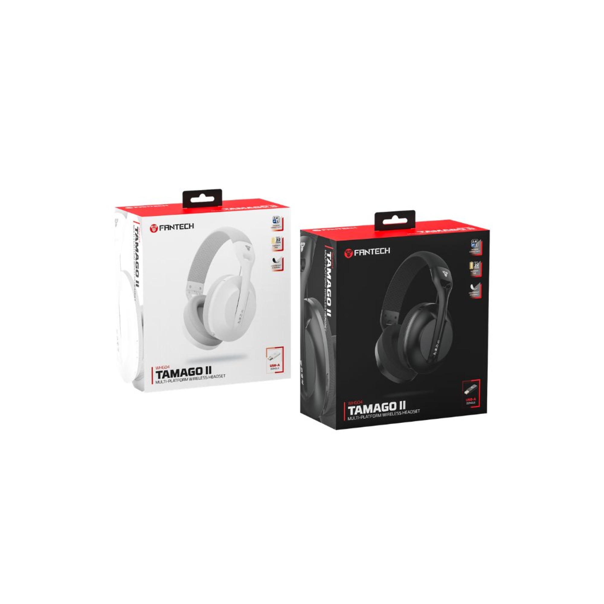 Fantech Tamago II WHG04 (2.4GHz + Bluetooth) White