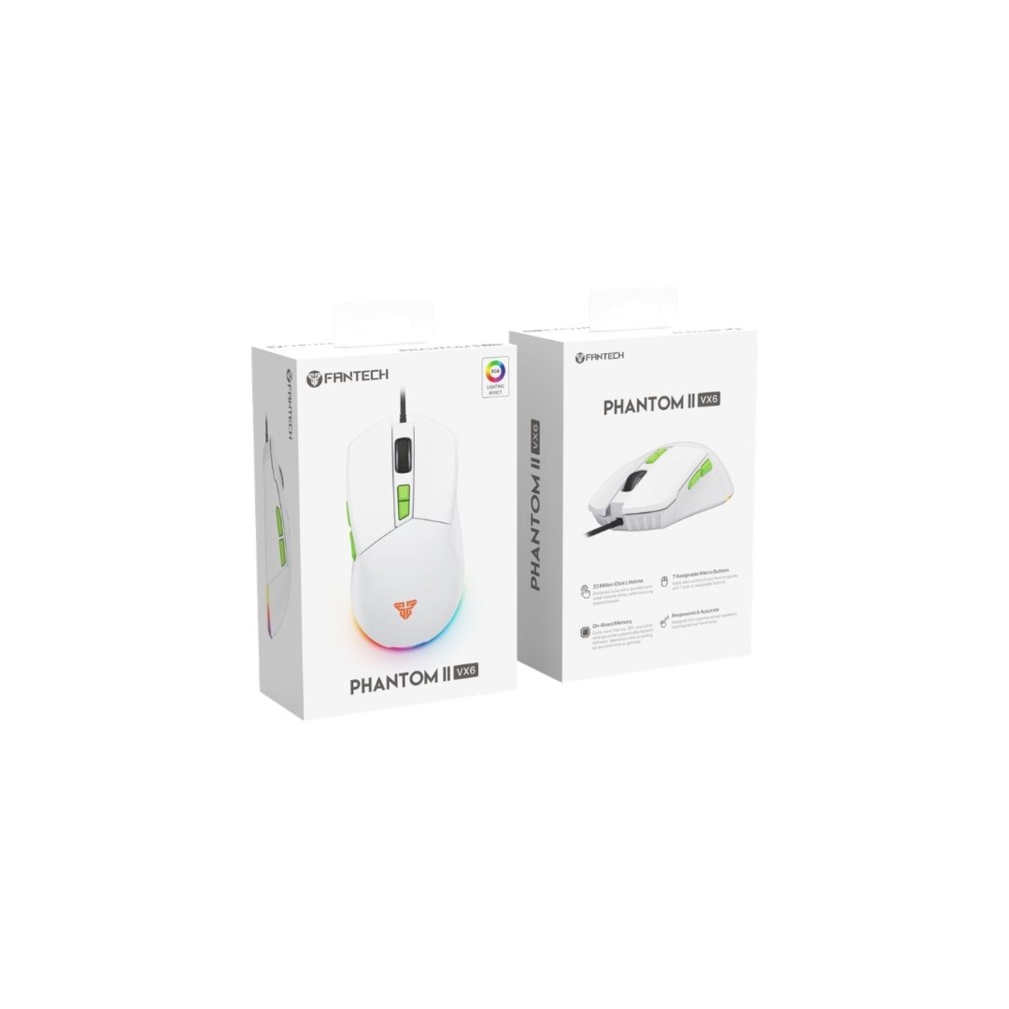 Fantech Phantom II VX6 [USB] White 