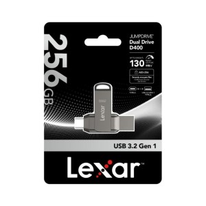Lexar Flashdisk JumpDrive Dual Drive D400 256GB USB 3.2 Type-C