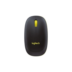 Logitech Mk240 Nano Keyboard & Mouse Wireless Hitam/Chartreuse Yellow