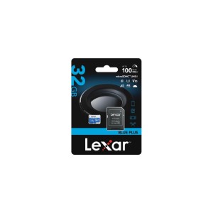 Lexar BLUE PLUS microSDHC 32GB+ Adapter
