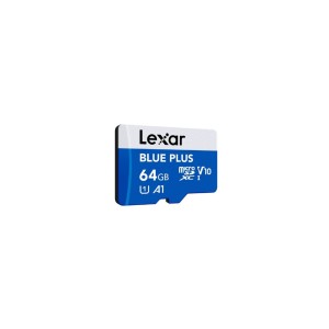 Lexar BLUE PLUS microSDHC 64GB+ Adapter